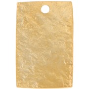 Lentejuela rectangular 16x10 mm efecto martillado - Dorado fino x1|raw }}