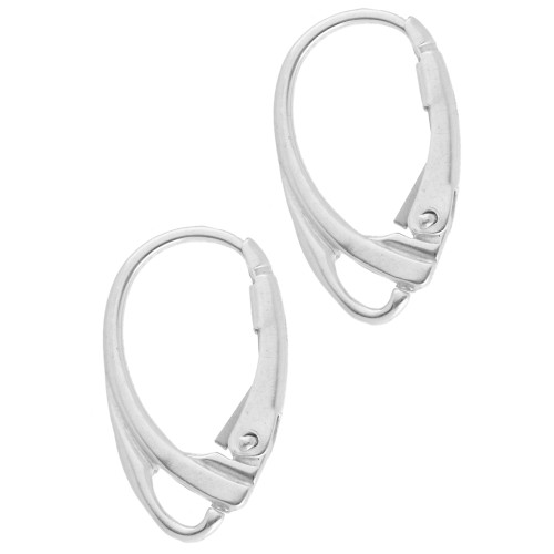 Ganchos pendientes 18 mm - Plateado 925 x2