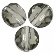 Perla redonda - 8 mm - Thin Round PureCrystal 5034 - Black Diamond x1