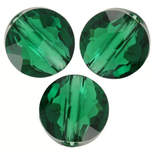 Cuentas redondas 6 mm - Thin Round PureCrystal 5034 - Majestic Green x6