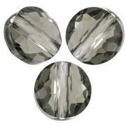 Cuentas redondas 6 mm - Thin Round  PureCrystal 5034 - Black Diamond x6