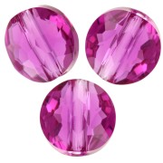 Cuentas redondas 6 mm - Thin Round PureCrystal 5034 - Fucsia x6