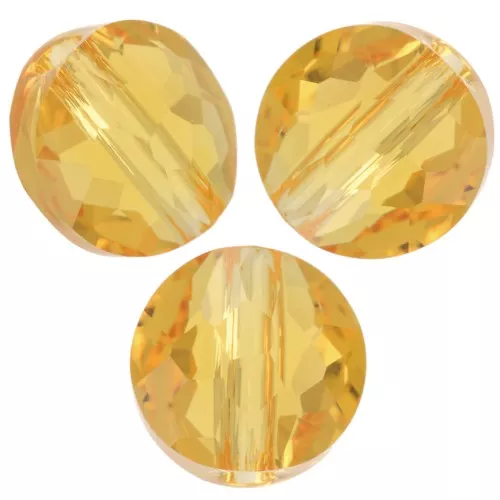 Cuentas redondas 6 mm - Thin Round PureCrystal 5034 - Topacio claro x6