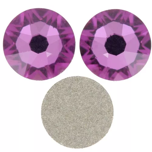 3 mm PureCrystal strass pegatinas - Dark Rose x36