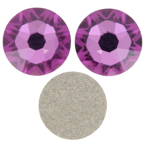 4 mm PureCrystal strass pegatinas - Dark Rose x36