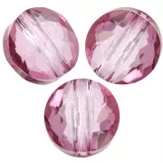 Dark Rose - Cuentas redondas 6 mm - Thin Round PureCrystal 5034 - Dark Rose x6 Cuentas redondas 6 mm - Thin Round PureCrystal 5034 - Dark Rose x6
