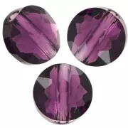 Cuentas redondas 6 mm - Thin Round  PureCrystal 5034 - Amethyst x6