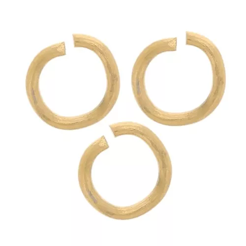 Anillas abiertas 3x0,5 mm - Acero inoxidable 304L dorado x100