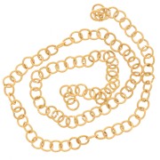 Anillas abiertas 3x0,5 mm - Acero inoxidable 304L dorado x100