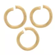 Anillas abiertas 3,5x0,6 mm - Acero inoxidable 304L Dorado x100