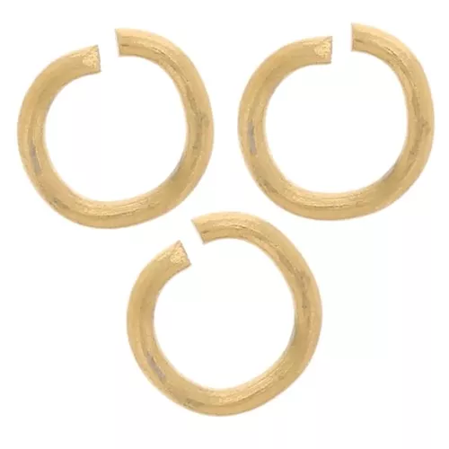 Anillas abiertas 4x0,6 mm - Acero inoxidable 304L dorado x100
