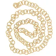 Anillas abiertas 4x0,6 mm - Acero inoxidable 304L dorado x100