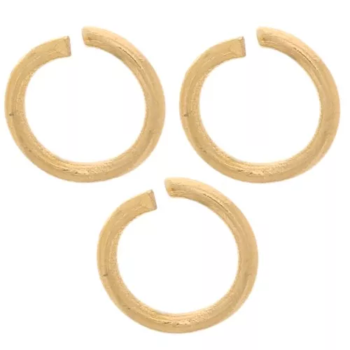 Anillas abiertas 5x0,7 mm - Acero inoxidable 304L dorado x100