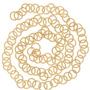 Anillas abiertas 5x0,7 mm - Acero inoxidable 304L dorado x100