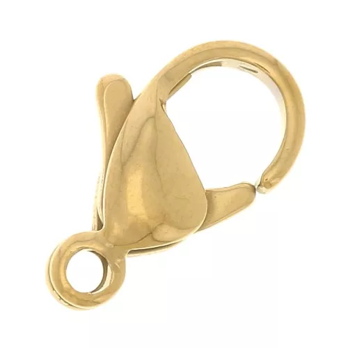 Mosquetón de 12 mm - Acero inoxidable 304L dorado x100