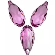 Gotas PureCrystal 6010 11x5,5 mm - Dark Rose x4