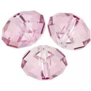 Perle ronde aplatie PureCrystal 5040 6 mm - Dark Rose x1