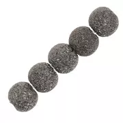 Cuentas redondas de diamantes de 3 mm - Plata 925 Plateado Rodio x20