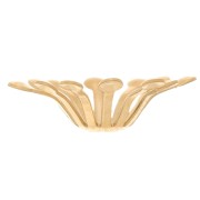 Cuencos florales 14 mm - Acero inoxidable 304L Dorado x4