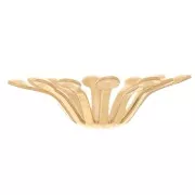 Cuencos florales 14 mm - Acero inoxidable 304L Dorado x4