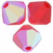 Preciosa Bicones - Cuenta rondelle 5 mm - Light Siam AB Matt x12