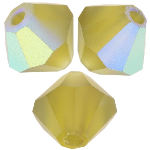 Preciosa rondelle beads - Bead rondelle 5 mm - Olivine AB Matt x12