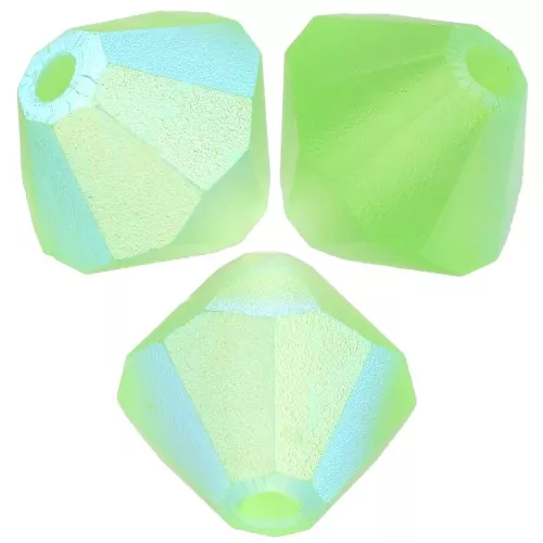 Preciosa spinning beads - Bead rondelle 6 mm - Peridot AB Matt x12