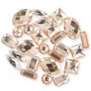 Surtido de piedras para coser Champán x25