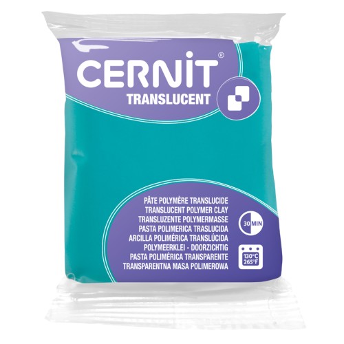 Pasta Cernit translúcida - Esmeralda (n.º 620) x 56 g
