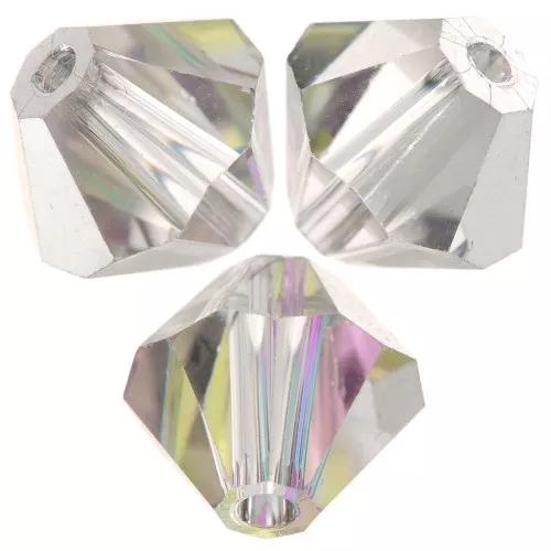 Preciosa rondelle - Cuenta 6 mm - Cristal Vitrail Light x12