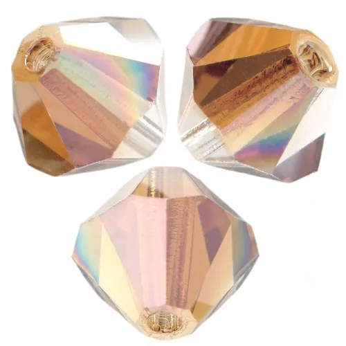 Preciosa Spinning Beads - Rondelle Bead 6 mm - Crystal Venus x12