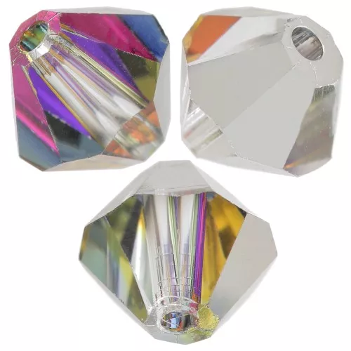 Preciosa Spinning Beads - Bead rondelle 6 mm - Crystal Volcano x12