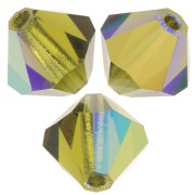 Preciosa spinning beads - Bead rondelle 6 mm - Olivine AB x12