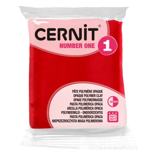 Pasta Cernit Number One Opaca - Rojo Navidad (n.º 463) x 56 g