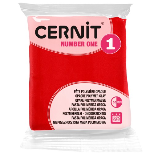 Pasta Cernit Number One opaca - Rojo (n.º 400) x 56 g
