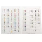 Carta de colores Miyuki Delica 11/0 - Vol.1 y Vol.2 - Hojas 1 a 7