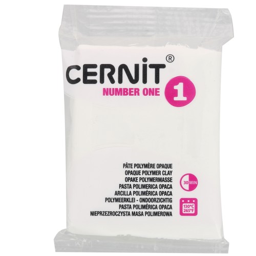 Pasta Cernit Number One opaca - Blanca (n.º 027) x 56 g