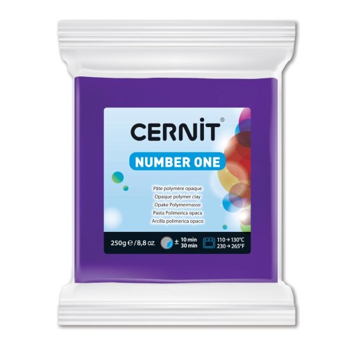 Pasta Cernit Number One opaca - 250 g, violeta (n.º 900)