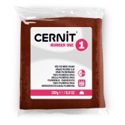 Pasta Cernit Number One opaca - 250 g, marrón (n.º 800)
