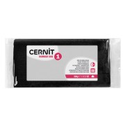 Pasta Cernit Number One opaca - 500 g, negro (n.º 100)