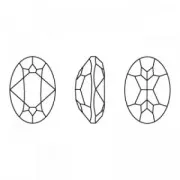 Cabujón PureCrystal 4120 8x6 mm - Dark rose x1