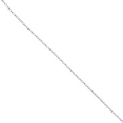 Cadena de malla Forçat de 1,5 mm con cuentas aplanadas de acero inoxidable 304L x1m|raw }}