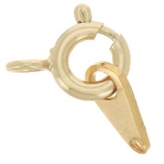 Cierre de resorte con etiqueta de 6 mm - Dorado con oro finox1|raw }}