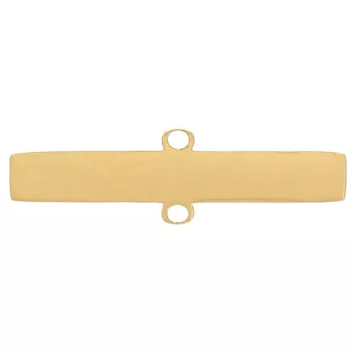 Colgante de barra 2x15 mm - Acero inoxidable 316L dorado x1