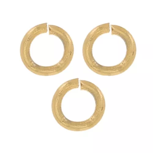 Anillas abiertas 3x0,6 mm - Acero inoxidable 304L dorado x100