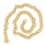 Anillas abiertas 3x0,6 mm - Acero inoxidable 304L dorado x100