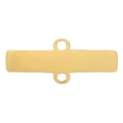 Colgante de barra 2,5x11 mm - Acero inoxidable 316L Dorado x1