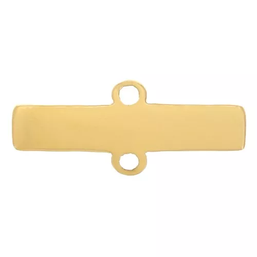 Colgante de barra 2,5x11 mm - Acero inoxidable 316L Dorado x1