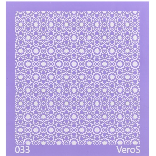 Serigrafía VeroS para arcilla polimérica 90x90 mm - Caleidoscopio n°033 x1