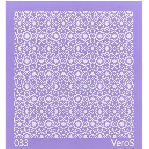 Serigrafía VeroS para arcilla polimérica 90x90 mm - Caleidoscopio n°033 x1